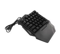 Yctze Tastiera da Gioco Ergonomica a 35 Tasti con una Sola Mano con Retroilluminazione RGB, Design Portatile per Casa, Ufficio e Viaggi