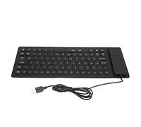 Yctze Tastiera in Silicone Pieghevole - 85 Tasti, Tastiera Cablata USB Silenziosa, Utilizzo Ideale per la Casa e l'ufficio (BLACK)