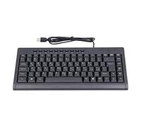 Yctze Tastiera USB Cablata 87 Tasti Design Ergonomico Base Antiscivolo Scrittura Chiara per Ufficio e Uso Domestico Arabo (Arabo)