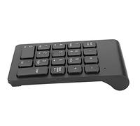 Yctze Tastierino Numerico Wireless, Design Ergonomico e Leggero (BLACK) | Dimensioni compatte, tecnologia wireless 2.4G, interfaccia USB, ottima elasticità, digitazione confortevole
