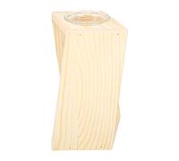 Yctze Terrario Pianta per Vegetazione di Prova di Vetro Artigianale - Fioriera Desktop Elegante per Piante da Interno, Telaio in Legno Unico, Ideale per Piccoli Spazi (Legna)