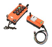 Yctze Trasmettitore e Ricevitore per Telecomando Wireless Industriale 380 V F21-E1B con 8 Tasti, Portata 100 M e Protezione IP65 per Paranchi e Apparecchiature Industriali