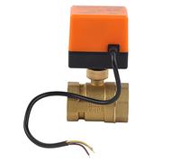 Yctze Valvola a Sfera Motorizzata in Ottone a 2 Vie e 3 Fili 220 V CA G1-1/4 DN32 per il Controllo HVAC - Controllo Avanzato a Due Punti Gestione Efficiente dell'acqua