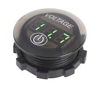 Yctze Voltmetro Digitale a Led Batteria 12-24v con Touch per Auto, Voltmetro, Led, 12v, 24v, Digitale, Batteria Auto, Tou (GREEN)