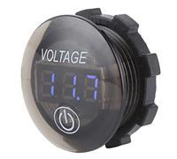 Yctze Voltmetro Digitale a Led Batteria 12-24v con Touch per Auto, Voltmetro, Led, 12v, 24v, Digitale, Batteria Auto, Tou (BLUE)