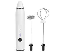 Yctze WHISK ELETTRICO PORTABILE Mini Schiuma per caffè, Latte, Cioccolata Calda - Frolo di Latte Ricaricabile USB con 3 velocità di Miscelazione (WHITE)