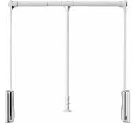 YCVAWEOD Abbattimento dell'Armadio, Tira Verso Il Basso, Tira Verso Il Basso, Cabina Armadio, Gancio di Vestiti sollevabili a Doppio tampone e deposito di Abbigliamento per Armadio, argento-550 LWX