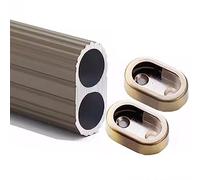 YCVAWEOD Arma Armadio Ovale da 60 Pollici in Oro in Nero e Argento da Gancio di Vestiti per piogge e armadi da Scarpe a Parete Montato LWX