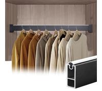 YCVAWEOD Armadio in Alluminio Organizzatore di Vestiti appesi per Guardaroba per Camper 30 da 120 cm Barre di divisori Facili da Tagliare LWX