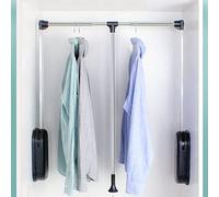 YCVAWEOD Armadio in Alluminio Regolabile Tirare Verso Il Basso Sistema di Ganci per Abiti da Servizio Pesante per Salva per Salva LWX