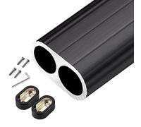 YCVAWEOD Armadio Ovale in Metallo Pesante con Supporti terminali Gancio per Vestiti a Parete per Abiti appesi 80130 cm di Lunghezza LWX