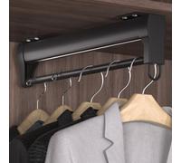 YCVAWEOD Armadio Retrattile per Abiti appesi estraiti per Il Guardaroba Scorrevole per Pantaloni e Cappotti per la spazialità (35 cm/14 Pollici) LWX