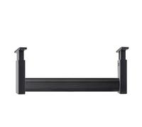 YCVAWEOD Assesto in Metallo Regolabile in Metallo da 2 mm a Canna per Salvare Spazio per casa 95 cm Nero Robusto Nizer sospeso per la Lavanderia dell'Armadio e Camera da Letto. LWX