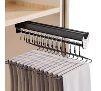 YCVAWEOD Assicatore di Arma da Fuoco estendibile per Altissimo Servizio-tiro per l'armadio per Estrazione, portabicchieri del Guardaroba Regolabile da 30-60 cm, Binario per Vestiti a Scomparsa del