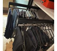 YCVAWEOD Asta di Guardaroba Estraibile con 2 Diapositive da 3060 cm Ricetta per Abbigliamento per spazi per spazi per la spazialità per Il Pantalone da 25 kg (17,7 Pollici) LWX