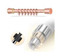 YCVAWEOD Asta di Tenda Grigia estesibile Gara Doccia telescopica Extra Lunga per Bagno e Camera da Letto Nessuna Asta di Tensione di Perforazione con 10 Anelli Lunghezza Regolabile 40 500 cm LWX