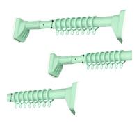 YCVAWEOD Asta di Tenda Senza Trapano con Ventose, Canna da Doccia estendibile, barretta per finestre e armadi, 410-500 cm e 260-350 cm, Facile Installazione (Colore: Verde, Dimensione: 1) LWX