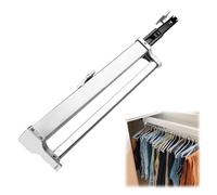 YCVAWEOD Asta per Armadio Estraibile da 292 mm a 597 mm per Appendiabiti per Armadio per Guardaroba per Salto per Salto per salvanti, per scarpettiere Jeans (Colore: Bianco, Dimensione: 547 mm) LWX