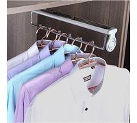 YCVAWEOD Asta per l'armadio di Estrazione estendibile - Ricevi per Vestiti estensibili, Biella per l'armadio dell'Armadio, griglia dell'organizzatore per Pantaloni e Cappotto, Binario per