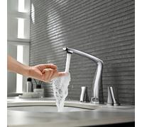 YCVAWEOD BACCHI BAGNI 3 Buchi Calcini Caldi e Freddi per la Doppia Leva del Bagno, Grigio LWX