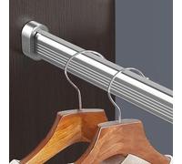 YCVAWEOD Bar per Abiti da Arma da Fuoco per Armadio per la Lavanderia del Bagno per la Lavanderia e Balcone per Hotel Commerciale Valet Rod AST Alluminio Silver 140 cm LWX