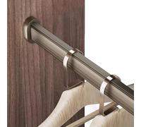 YCVAWEOD Barra per Abiti da Armadio in Alluminio Resistente per la Lavanderia del Bagno per la Lavanderia e Il Balcone Commerciale Armadio per Hotel Valet Rod Champagne 110 cm LWX