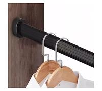 YCVAWEOD Barre da Arma da 60 Pollici per Abiti appesi Oro in Argento Nero Spesso Vestiti ovali gancia Bar per armadi per Le Scarpe da Doccia LWX