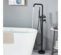 YCVAWEOD Baschetti da Bagno autoportanti Black Bath Bathier Mixer Tocca con Doccia Bagno Freddo Caldo Tocco Mixer Doccia B LWX