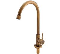 YCVAWEOD Basin lavello Rubinetto cucin per cucine per Cucina Tutto Il Rubinetto della Cucina in Ottone e Rubinetto da Bagno Antico Tappo di lavandino a Buco Singolo Tap Acqua LWX