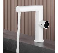 YCVAWEOD Basin per Bacino da Bagno rubinetti Un Buco e Freddo per lavello di Ottone Caldo per Il Bagno Grigio LWX