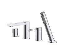 YCVAWEOD Bath Shower Mixer Tap con Doccia e Tubo Set per rubinetti da Bagno a Leva a Singolo Bagno a Leva a Singolo Bagno Freddo Mixer per Acqua 4 Fori LWX