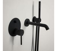 YCVAWEOD Bath Shower Mixer Tap Taps Black Bath Mixer con Doccia Tap Tap Tap Tap Show DOCHE DOCHE EST per rubinetti da Bagno LWX