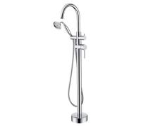 YCVAWEOD Bath Shower Mixer Tap Taps Chrome Liberazione da Bagno Schema di Doccia a Collo di Cero e Tubo per Toni per Il Bagno B LWX