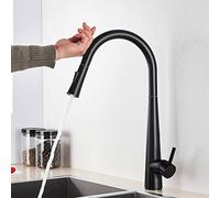 YCVAWEOD Bianco Black Touch Control Controllo Cucina Cucina Guochi Singe Manager 360 Rotazione Mixer Tocca Sensore Smart Mixer Rubinetto Black Colore Black Star of Light of Light LWX