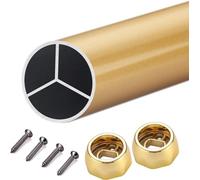 YCVAWEOD Biergolette ovali Staccabili per Le canne da 2060 Pollici a Parete montata per Vestiti in Metallo per la conservazione dell'Armadio con Supporti terminali alecaridanche per l'organizzazione