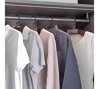 YCVAWEOD Black Black blamot a Muro Montato sullo Spazio per Salvare i Vestiti per Il Guardaroba in Metallo sospeso per la Doccia per Il bucato e la nitine per Indumenti LWX