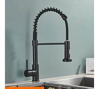 YCVAWEOD Black & Gold Doucet Dual Water Mode modalità Abbattina Tocca Tocca Misella Singola Finitura Calda e Fredda Nickel Finitura Elegante e lavello Funzionale LWX