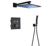 YCVAWEOD Black Termostatic Baglietta Doccia per Doccia PIPAGGIO PIPAGGIO DOCCHIO Molto Molto STUB TACCHER Mixer Tacchi PACCHERA SETTA Set Molti LWX