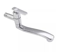 YCVAWEOD Bocchettoni per Il Supporto per la Parete della Cucina a 360 ° Rotazione dell'Acqua Fredda Toccata Singola Foro Singolo g1/2 Cromo 18 cm LWX