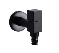 YCVAWEOD Brass Cold Water Tap Tap Bacine Basin Faucet, Vernice Nera Star of Light LWX