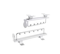 YCVAWEOD Duty Duty Duty Retrattile Closet Pullout Rodtelescopic Valet Guocero Giaccia Estensione per Organizzatore di bidoni dei Vestiti a Montaggio Storegetop per l'ottimizzazione dello Spazio