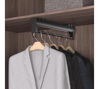 YCVAWEOD Duty Duty Estendibile Asta per l'armadio - Asta dell'Armadio, per armadi del Guardaroba Guccio di Gancio di Metallo Pantaloni da Binario del Guardaroba Pantaloni rastrellie LWX