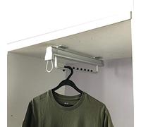 YCVAWEOD Estrarre Abiti da Guardaroba Asta di appenderla, Estensibile con Pista Scorrevole a Sfera, Rack per organizzatore per la Lunghezza del gabinetto 12.1/14.1/16/18/20 Pollici (Dimensioni: 12,1