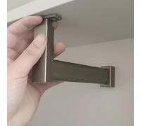 YCVAWEOD Gara per Il Guardaroba in Metallo Regolabile con Supporti per la fine da 27 "Biella per l'organizzazione dell'Armadio Lunghezze Personalizzate per Lo stoccaggio ottimale (Champagne) LWX