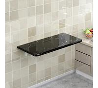 YCVAWEOD Imitazione Distallo Pieghevole a Parete Mobile in Marmo - Compact 100 cm x 30 cm Tavolo da Computer a Foglia Caduta per Piccoli spazi, Soluzione di casa Elegante per l'home Office LWX