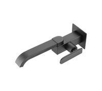 YCVAWEOD Lavello da Cucina Montato a Parete Tocca 180 ° Rotazione Singolo Tubo Quadrato Freddo Toccata Destra Apertura a Singola Maniglia Singola Foro g1/2 Cromo cromata LWX