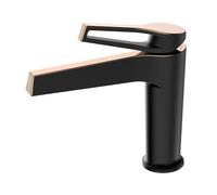 YCVAWEOD Miscelatore Bacino a Cascata Tagliare Il lavandino del Bagno, lavandino per Bagno a Leva Singola battiti Mixer Calda e Freddo Bianco, a Basso Stile LWX