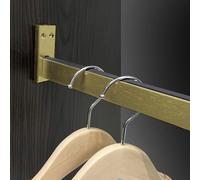 YCVAWEOD Pali dell'Armadio Pesante per Abiti appesi con Supporti terminali e staffe Estensione del Guardaroba per Le Porte dei mobili Lavanderia Bagno 55 52 48 36 30 15 13 Pollici di Salva LWX