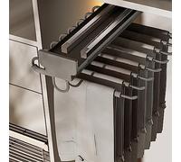 YCVAWEOD Pantaloni di tiro a retratti a Retrattile per Guardaroba, con l'arma dell'Armadio per Estrazione da 25 kg, Bosco per Armadio in Lega in Lega di Alluminio, smorzamento di Pantaloni del