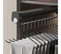 YCVAWEOD Pianto di organizzatore per Ganci per Guardaroba a Scomparsa per Pantaloni e Rivestimento estendibile per l'armadio con Abiti scorrevoli (41 cm/16 Pollici) LWX